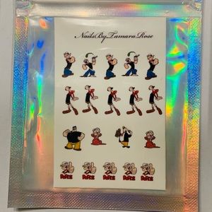 Popeye Water decals for nails